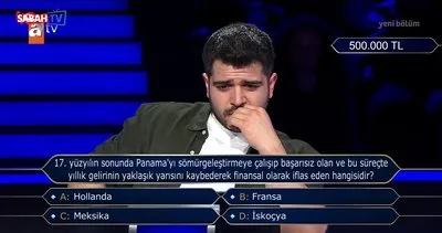 Kim Milyoner Olmak İster’de 500 bin TL’lik o soru!