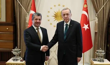 Başkan Erdoğan, Barzani’yi kabul etti