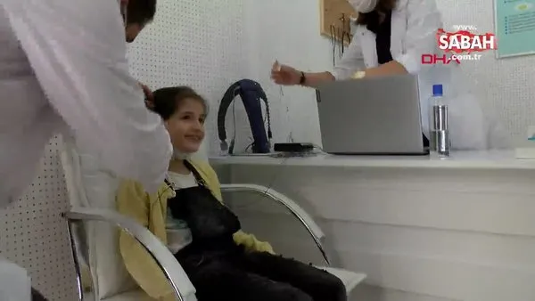 Kocaeli'de işitme cihazı ile ilk defa duymaya başlayan Fatma'nın duygulandıran sevinci kamerada | Video
