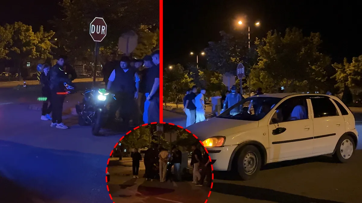 Kayseri’de korkunç kaza! Motosiklet ve otomobil çarpıştı: Yaralılar var!