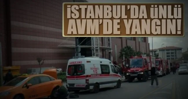 İstanbul’da AVM yangını