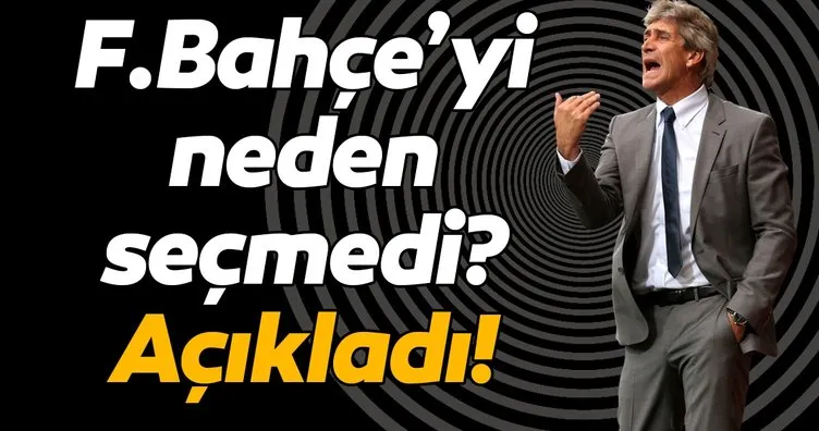 Pellegrini Fenerbahçe’yi neden seçmediğini açıkladı!