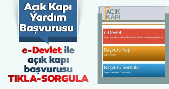 Son Dakika Acik Kapi Yardim Basvurusu Acik Kapi Nedir Basvuru Nasil Yapilir E Devlet Ile Acik Kapi Basvuru Ekrani En Son Haber