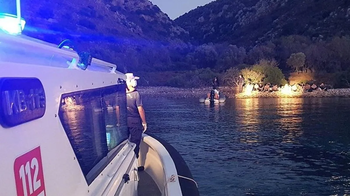 Marmaris'te 20 düzensiz göçmen yakalandı