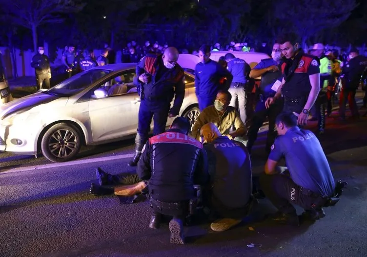 Alkollü sürücünün kullandığı otomobil polis uygulama noktasında daldı: 5’i polis 7 yaralı