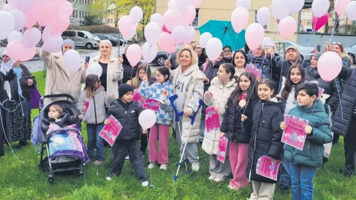 Balonlar Zeynep için uçuruldu