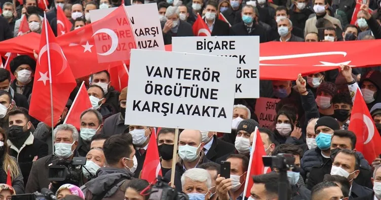 Van teröre karşı tek yürek oldu