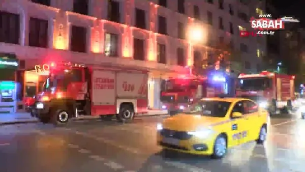 Son dakika! İstanbul Şişli'de otelde yangın | Video
