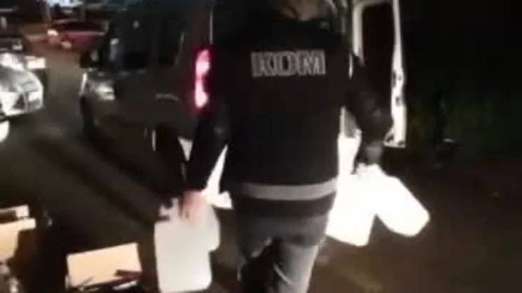 Kırıkkale'de 200 Lt sahte içki ele geçirildi | Video