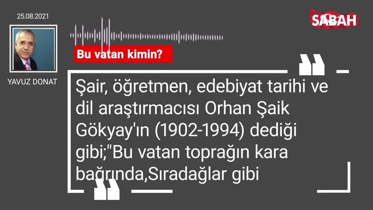 Yavuz Donat | Bu vatan kimin?