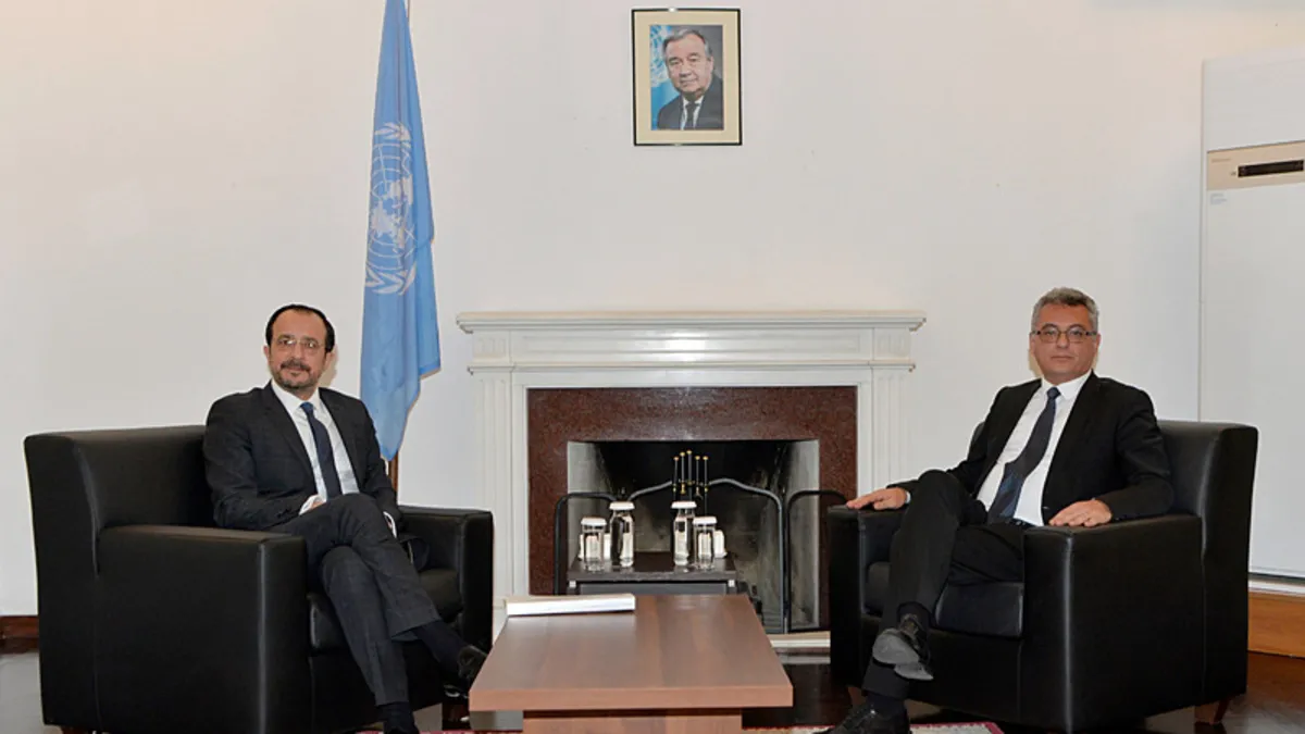 KKTC Cumhurbaşkanı Erhürman, GKRY lideri Hristodulidis ile görüştü