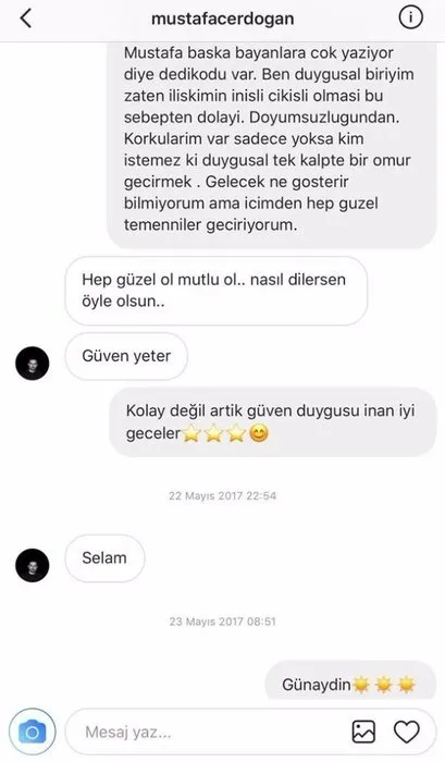 Mustafa Erdoğan’ın şarkıcı Hatice’ye gönderdiği mesajlar deşifre oldu!