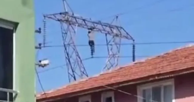 İntihar girişimde bulunurken yüksek gerilim akımına kapıldı İntihar girişimde bulunurken yüksek gerilim akımına kapıldı