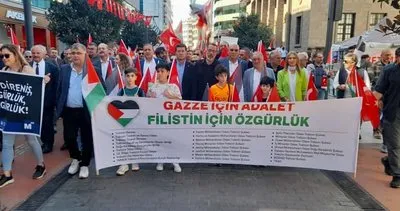 Trabzon’da binler Gazze ve Filistin’e destek için bir araya geldi #trabzon