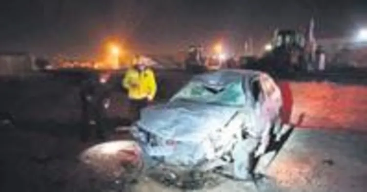 Otomobil, yapımı süren yola uçtu