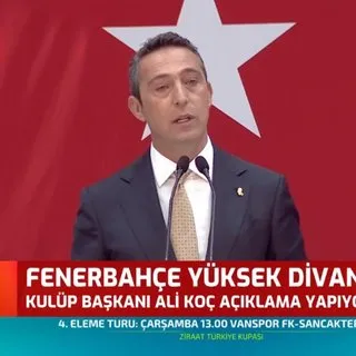 Ali Koç'tan Yüksek Divan Kurulu toplantısında hain FETÖ kumpası açıklaması
