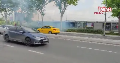 Balat’ta tramvayda yangın paniği! | Video