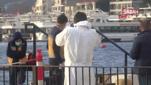 İstanbul Beşiktaş'ta çantasına taş doldurup denize atlayan şahsın cansız bedenine ulaşıldı | Video