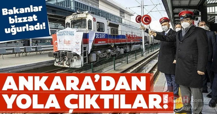 Bakanlar bizzat uğurladı! Rusya ve Çin’e gidecek ihracat trenleri Ankara’dan yola çıktı