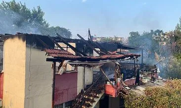 Antalya'da iki katlı ev yangında küle döndü #antalya