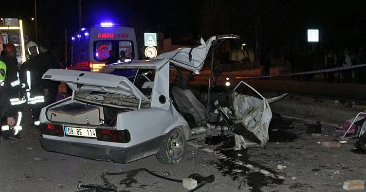 Denizli’de otomobil devrildi: 1 ölü, 3 yaralı