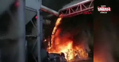 Silivri’de fabrika yangını! İşte yeni görüntüler | Video
