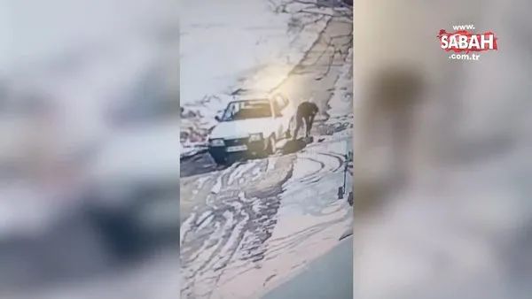 Konya'da dehşete düşüren cinayet kamerada: Önce arabayla çarptı, sonra sopayla darp etti! | Video