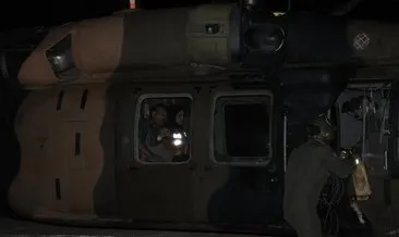 Hakkari’de askeri helikopter beyin kanaması geçiren çocuk için havalandı