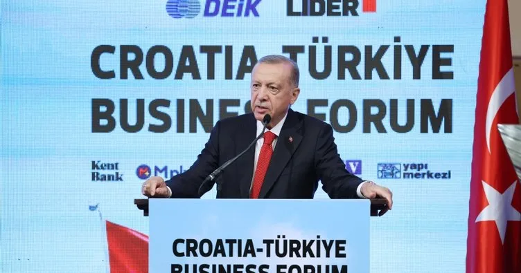 Son dakika: Başkan Erdoğan, Türkiye-Hırvatistan İş Forumu’nda konuştu: 40 milyar dolar yatırım çekmeyi başardık