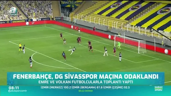 Fenerbahçe'de hedef Sivasspor maçı