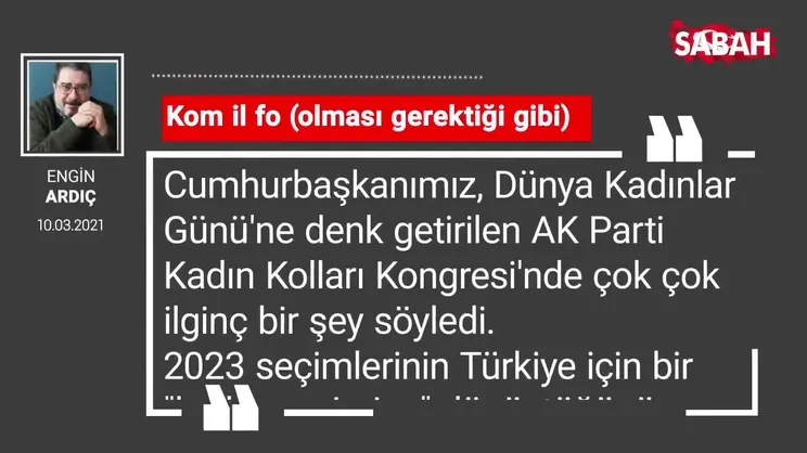 Engin Ardıç | Kom il fo (olması gerektiği gibi)