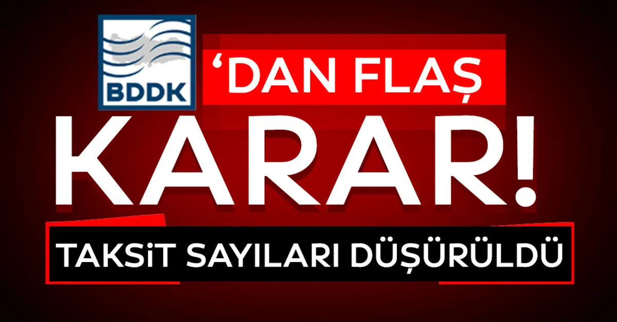 son dakika haberi bddk dan kredi ve