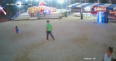 Lunaparkta çocuğunu balerine bindirmeyen görevliye silah çekti | Video
