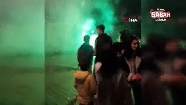 İstanbul'da asker eğlencelerinde ilginç görüntüler: Kimi kavga etti, kimi meşalelerle dans etti | Video