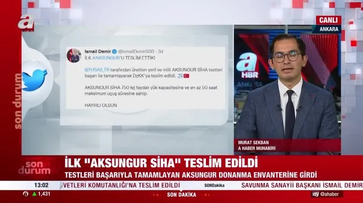 İlk AKSUNGUR teslim edildi | Video