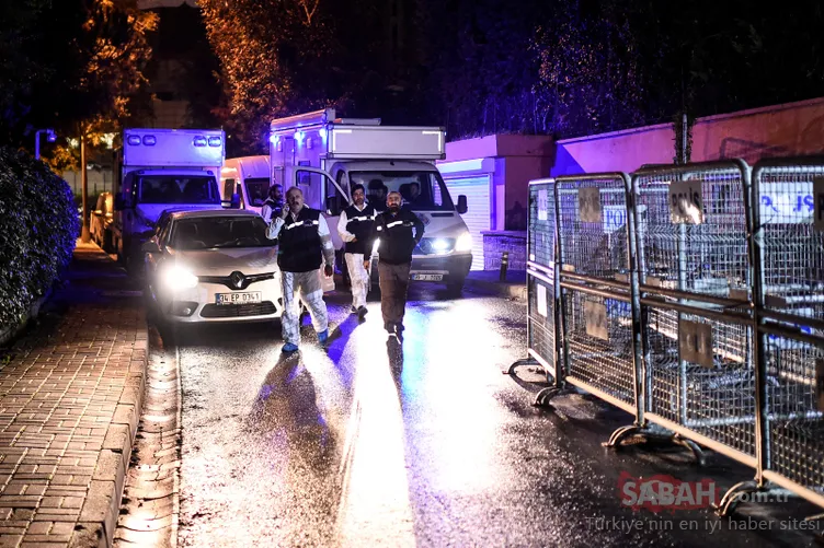 Konsoloslukta arama bitti! Polislerin üzerinde kırmızı lekeler