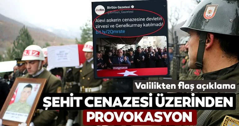 CHP yandaşı medyadan şehit cenazesi üzerinden provokasyon!