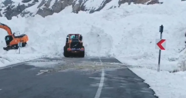 Van-Hakkâri yoluna çığ düştü