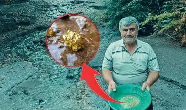 Çamurlu sularda gram gram altın bulan adam gündem oldu! 1 haftada 13 gram altın topladı... #zonguldak