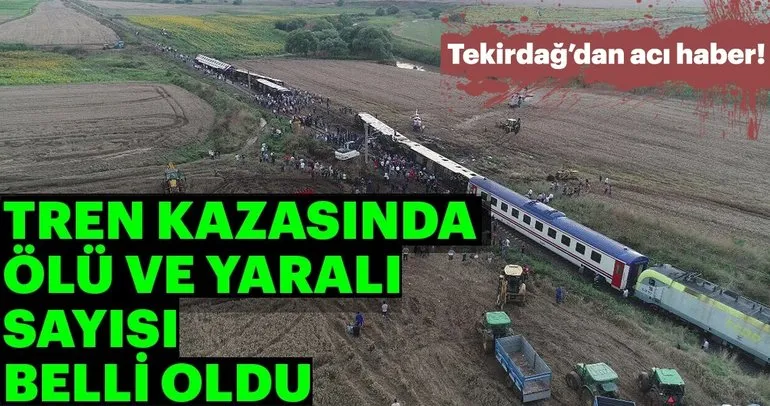 Son dakika: Çorlu’da tren kazası! İşte tren kazasının nedeni | Ölü ve yaralı sayısı ne oldu?