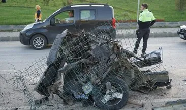 Kastamonu'da feci kaza! İkiye bölünen otomobilin sürücüsü öldü #kastamonu