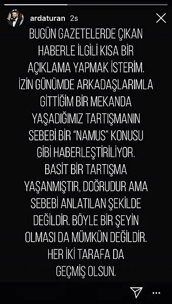 Arda Turan'dan ilk açıklama geldi... Berkay'ın burnunu kırmıştı