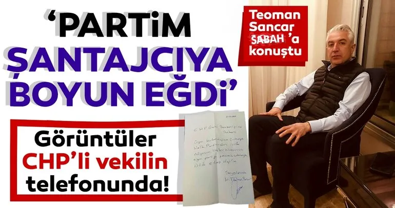 SON DAKİKA | İstifa mektubum hazırlanmıştı bile... Eski CHP Milletvekili Teoman Sancar SABAHa konuştu!