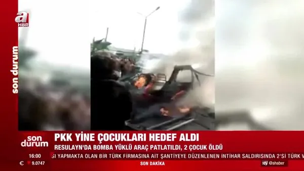 Rasulayn'da bombalı kalleş saldırı! PKK yine çocukları hedef aldı: 2 ölü 3 yaralı | Video