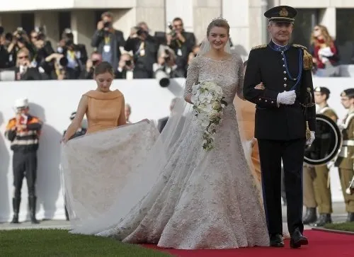 Lüksemburg Prensi Guillaume Belçika Kontesi Stephanie de Lannoy ile evlendi