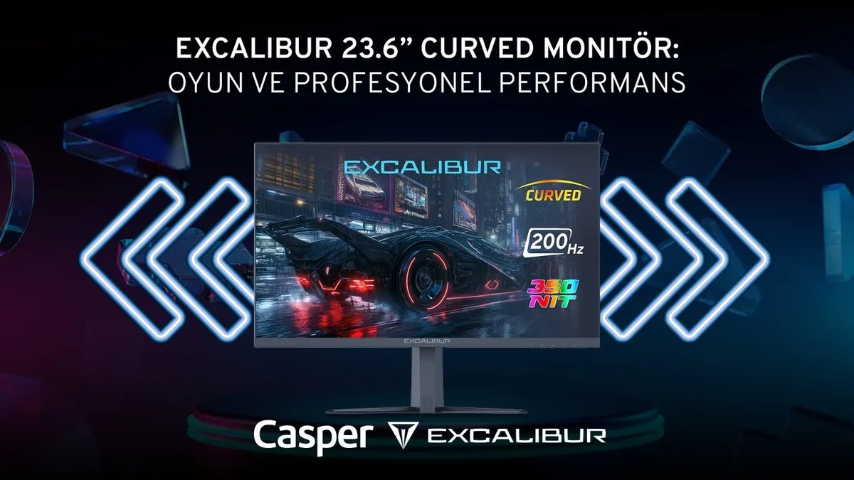 Excalibur 23.6” Curved Monitör’den 200 Hz ve 1 ms tepki süresiyle kesintisiz oyun deneyimi Excalibur 23.6” Curved Monitör’den 200 Hz ve 1 ms tepki süresiyle kesintisiz oyun deneyimi
