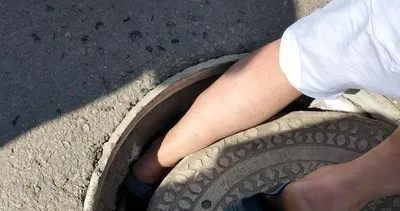 Şaka Değil Gerçek! Vatandaşın Ayağını Rögar Kapağı Kaptı #izmir