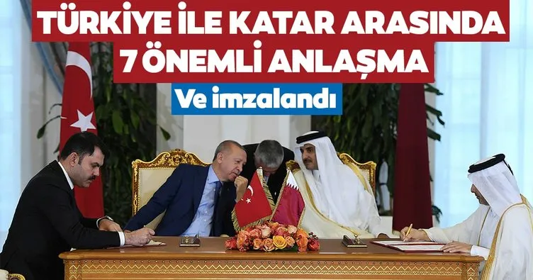 Türkiye ile Katar arasında 7 anlaşma imzalandı