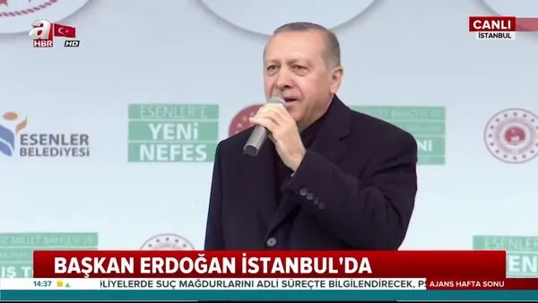 Cumhurbaşkanı Erdoğan'dan İstanbul'da flaş açıklamalar