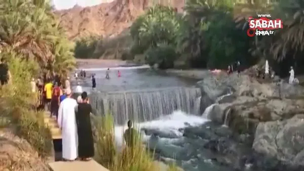 Nehirdeyken vuran selden son anda kurtuldular | Video